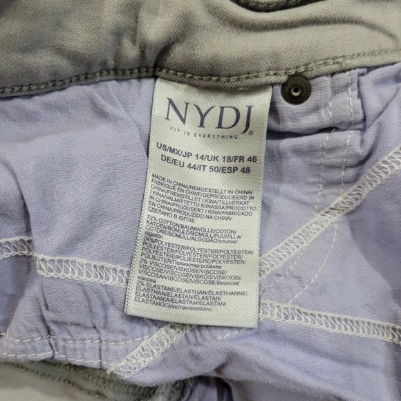 NYDJ Sheri Slim Straight Ankle Double Button Jean in Gale Gray - Picture 12 of 14